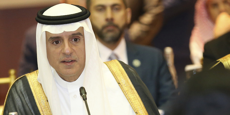 L'ex ministro degli Esteri saudita Adel al Jubeir (AP Photo/Achmad Ibrahim)
