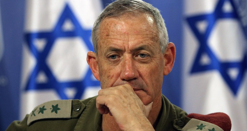 L'ex capo di Stato Maggiore dell'esercito israeliano Benny Gantz nel 2014. (GIL COHEN MAGEN/AFP/Getty Images)