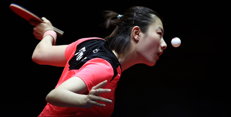 La cinese Ding Ning ai quarti di finale del World Tour di tennistavolo a Incheon, Corea del Sud, 14 dicembre 
(Chung Sung-Jun/Getty Images)