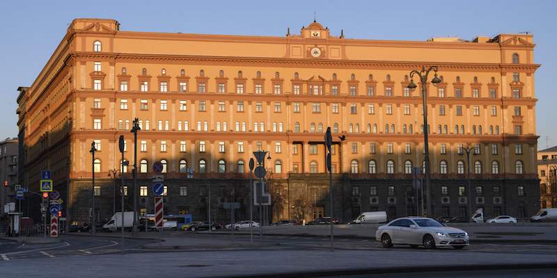 La sede dell'FSB a Mosca, in Russia (MLADEN ANTONOV/AFP/Getty Images)