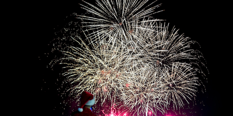 Fuochi d'artificio a Panama City, il 16 dicembre 2018 (LUIS ACOSTA/AFP/Getty Images)