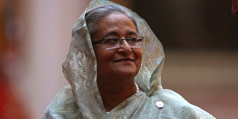 Sheikh Hasina (AFP PHOTO / POOL / Daniel LEAL-OLIVAS