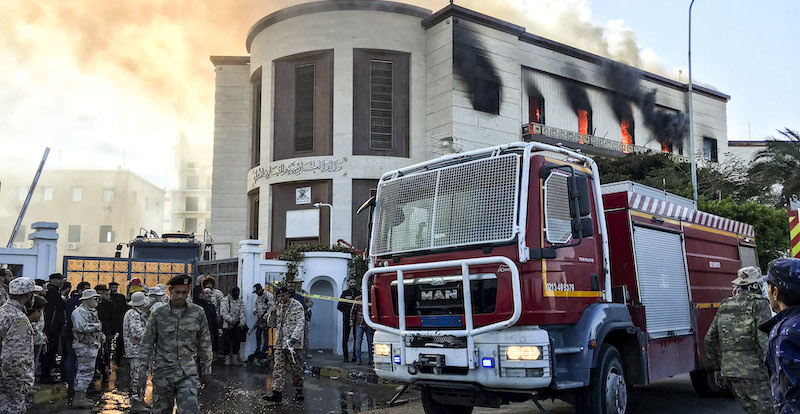 Il ministero degli Esteri a Tripoli (MAHMUD TURKIA/AFP/Getty Images)