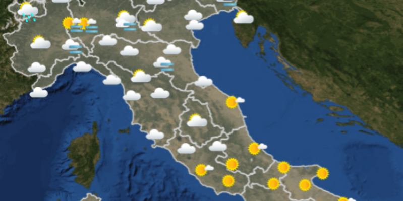 Le previsioni del meteo per venerdì 21 dicembre