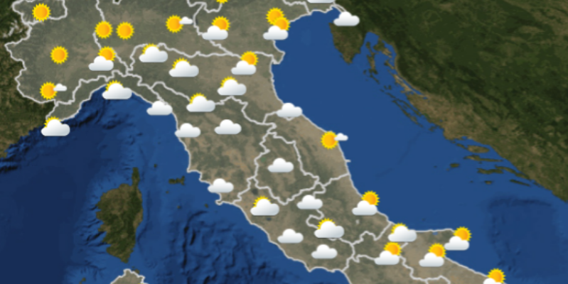 Le previsioni del meteo per domani, sabato 22 dicembre