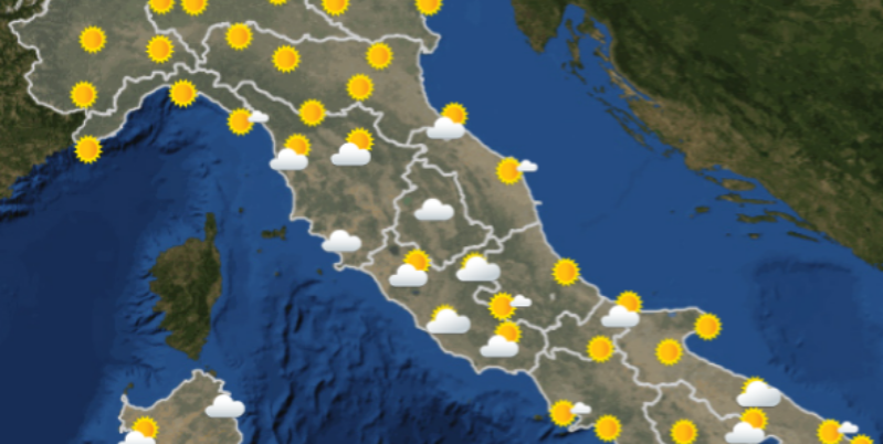 Le previsioni meteo per sabato 29 dicembre