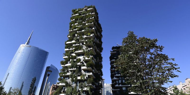 Il "Bosco verticale", a Milano, la provincia più vivibile d'Italia secondo "Il Sole 24 Ore"
(MIGUEL MEDINA/AFP/Getty Images)