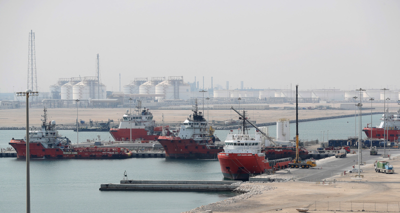 La città industriale di Ras Laffan, il principale centro di produzione di gas naturale liquefatto del Qatar. (KARIM JAAFAR/AFP/Getty Images)
