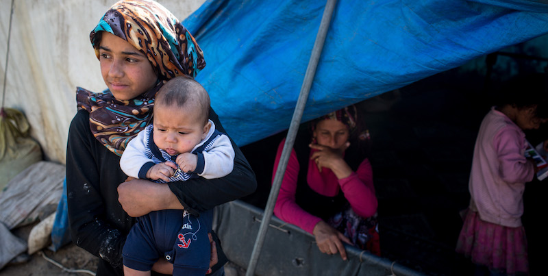 Rifugiati siriani nel campo di Izmir in Turchia. (Chris McGrath/Getty Images)