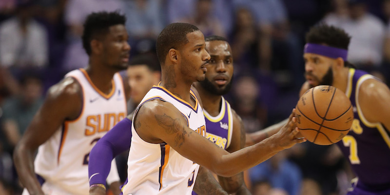 Trevor Ariza con i Suns nella partita contro i Los Angeles Lakers (GettyImages)