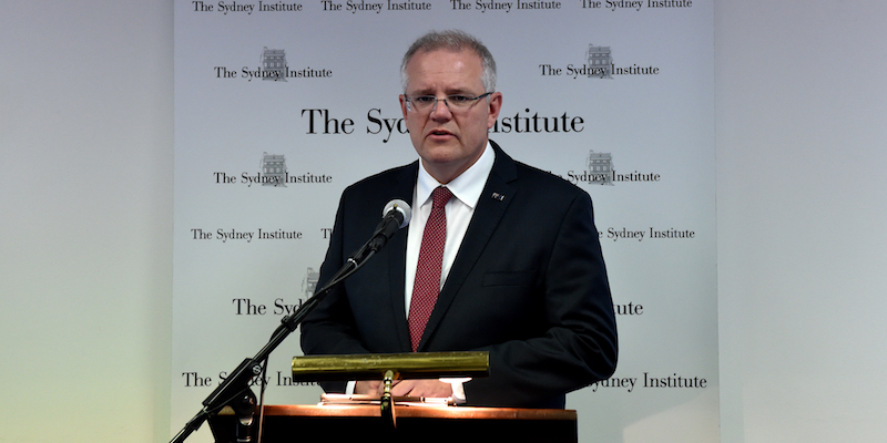 Il primo ministro australiano Scott Morrison, il 15 dicembre 2018 (AAP Image/Mick Tsikas)