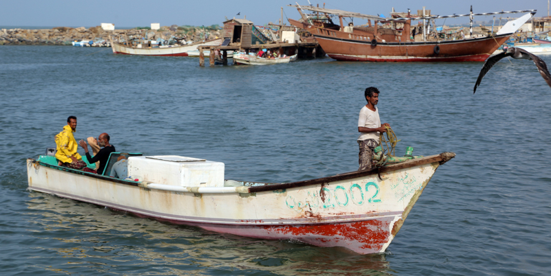 Una barca di pescatori a Hodeida. (STR/AFP/Getty Images)
