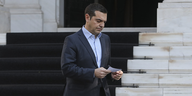 Alexis Tsipras, Atene, 13 gennaio 2019 (AP Photo/Yorgos Karahalis)