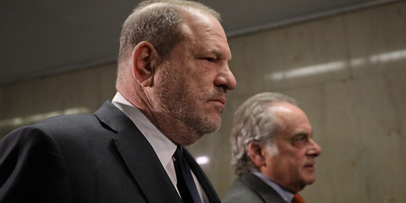 Harvey Weinstein e il suo avvocato Benjamin Brafman arrivano al tribunale di New York, 20 dicembre 2018 (Spencer Platt/Getty Images)