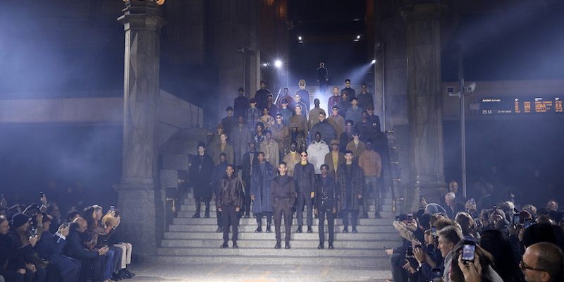 La sfilata di Ermenegildo Zegna nella stazione Centrale di Milano, 11 gennaio 2019
(Tristan Fewings/Getty Images)