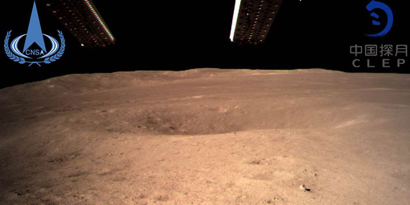 La vista dalla superficie lunare (CNSA Photo)