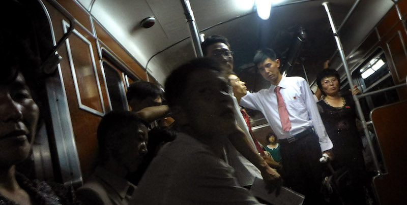 In metro a Pyongyang, 1 settembre 2014
(AP Photo/Wong Maye-E)