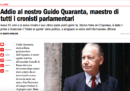 È morto il giornalista Guido Quaranta, ex cronista parlamentare dell'Espresso; aveva 91 anni