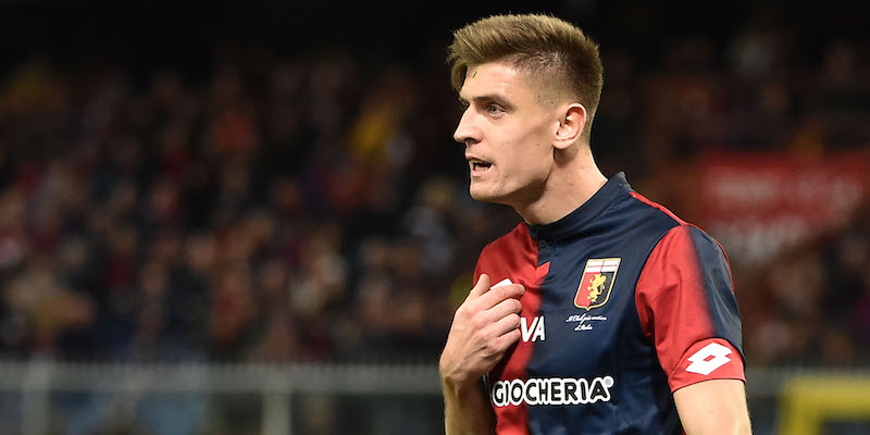 Krzysztof Piatek con la maglia del Genoa (Paolo Rattini/Getty Images)