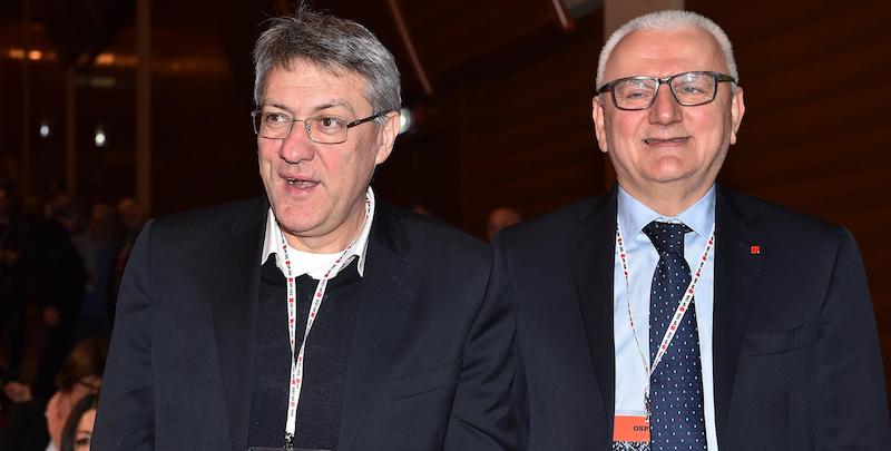 Maurizio Landini e Vincenzo Colla
(ANSA/ ALESSANDRO DI MARCO)