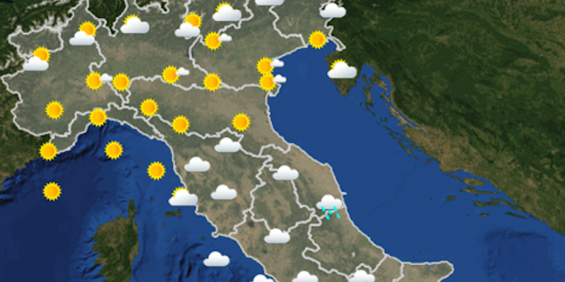 Le previsioni del meteo per giovedì 24 gennaio