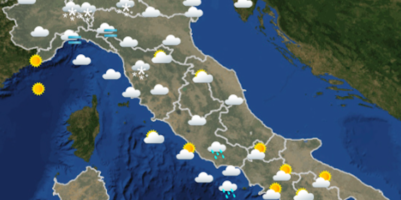 Meteo: le previsioni per domani, domenica 27 gennaio