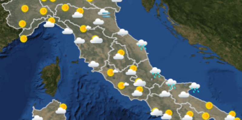 Le previsioni meteo per venerdì 11 gennaio