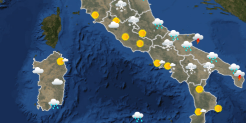 Le previsioni del meteo per venerdì 4 gennaio