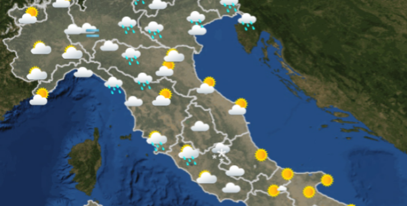 Le previsioni del meteo per giovedì 17 gennaio