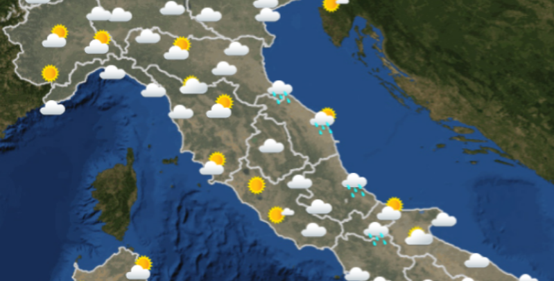 Le previsioni del meteo per giovedì 10 gennaio