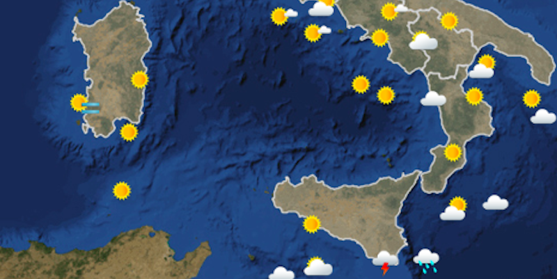 Le previsioni meteo per sabato 12 gennaio
