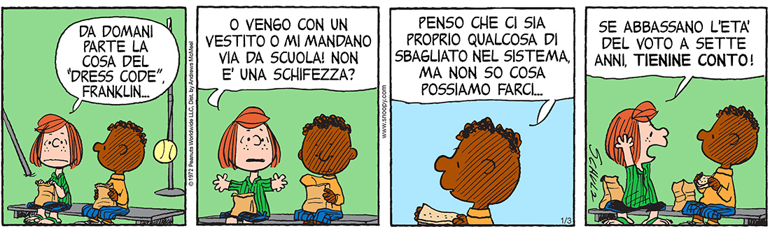Peanuts 2018 gennaio 3