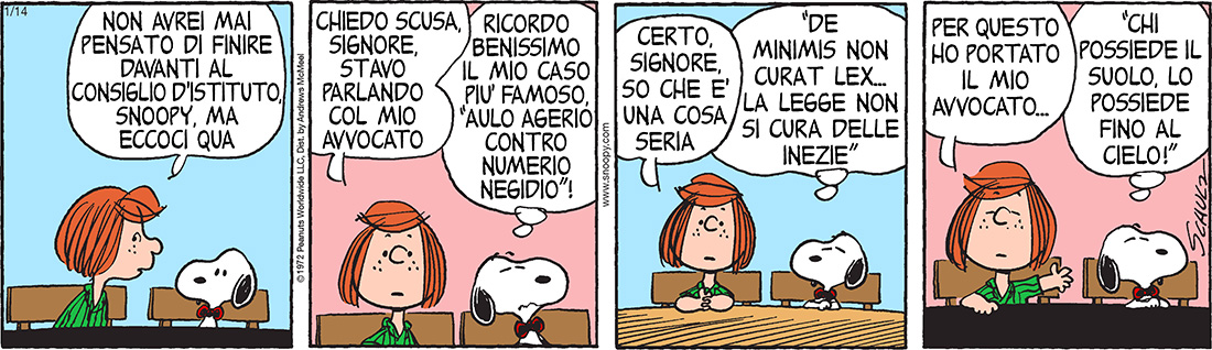 Peanuts 2019 gennaio 14