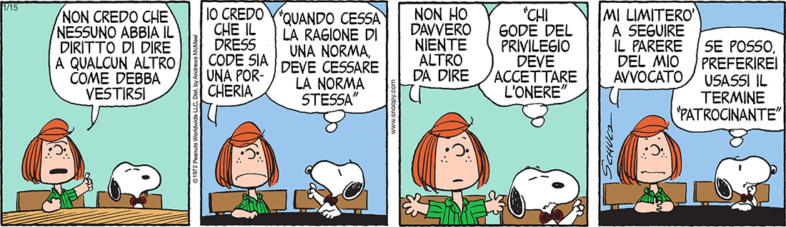 Peanuts 2019 gennaio 15