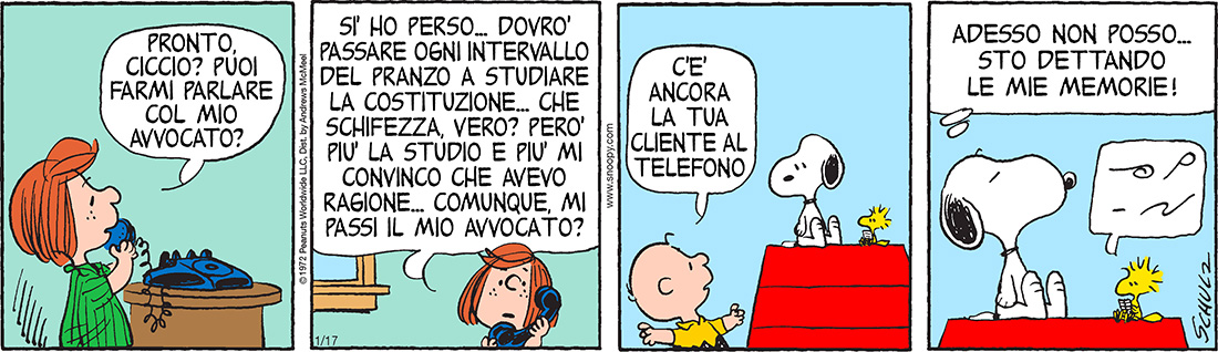 Peanuts 2019 gennaio 17