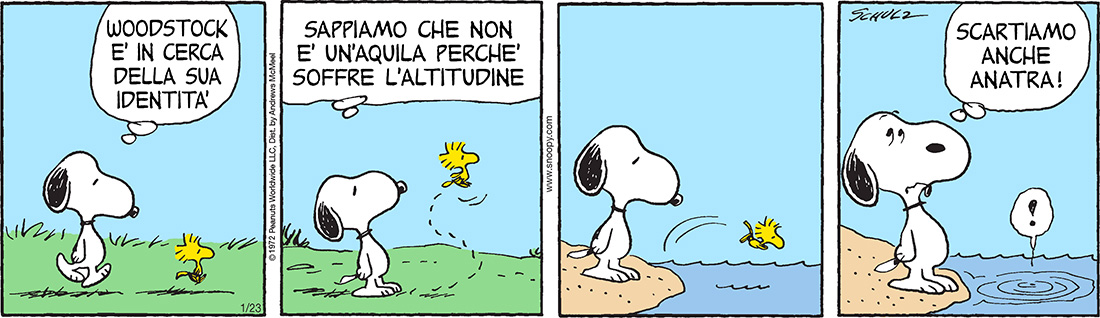 Peanuts 2019 gennaio 23