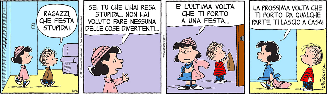 Peanuts 2019 gennaio 24
