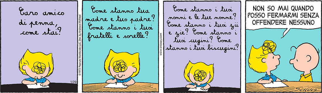 Peanuts 2019 gennaio 29