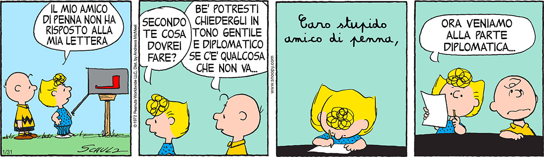 Peanuts 2019 gennaio 31