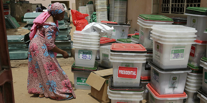 Yola, Nigeria, 24 febbraio 2019 (AP Photo/Sunday Alamba)