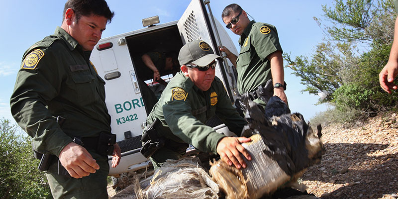 Sequestro di marijuana a Laredo, Texas (John Moore/Getty Images)