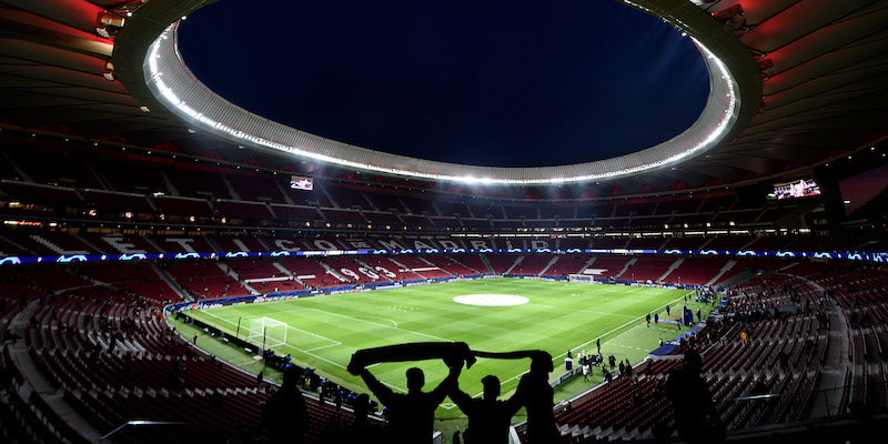 Lo stadio Wanda Metropolitano di Madrid, dove si giocherà la finale di Champions League (Getty Images)