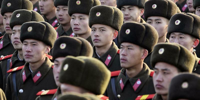 Soldati nordcoreani a Pyongyang (Kyodo via AP Images)