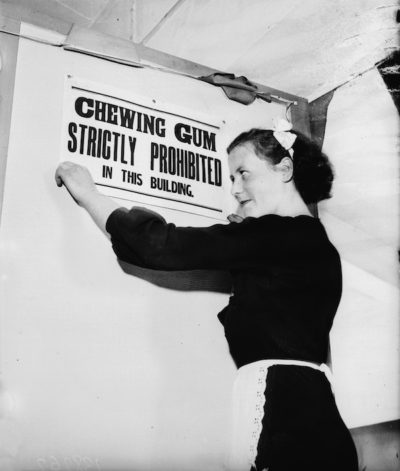 Vietato masticare gomme