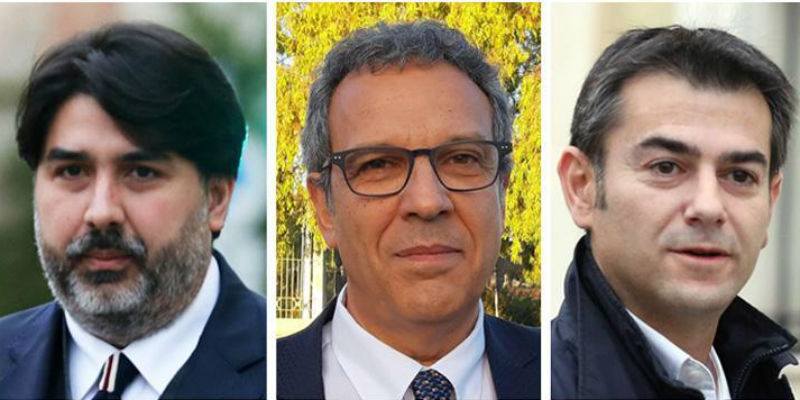 Christian Solinas, Francesco Desogus, Massimo Zedda (ANSA)
