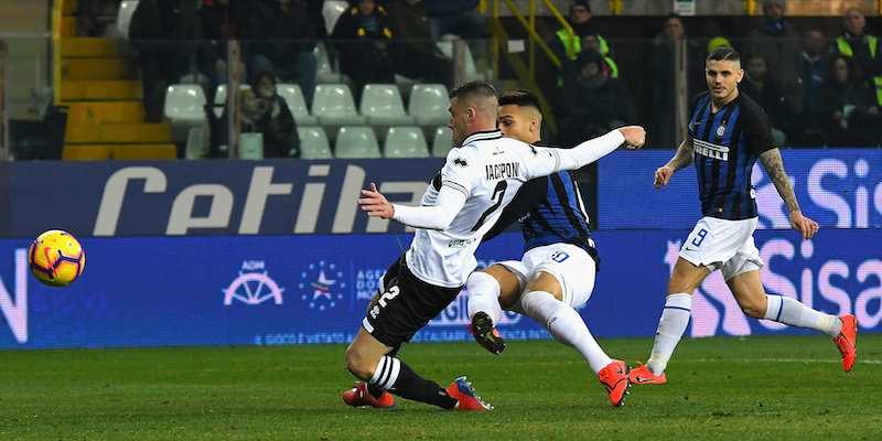 Il gol di Lautaro Martinez al Parma (Alessandro Sabattini/Getty Images)