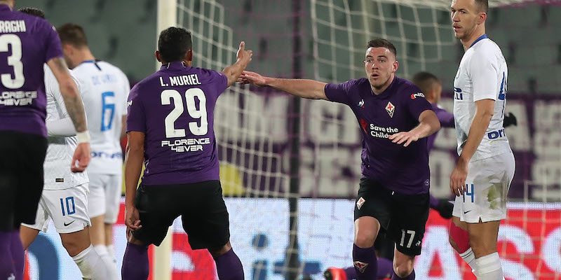 Luis Muriel e Jordan Veretout in Fiorentina-Inter (Gabriele Maltinti/Getty Images)