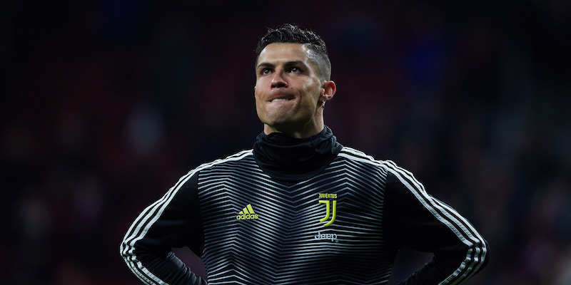 Cristiano Ronaldo al Wanda Metropolitano di Madrid per la partita di andata contro l'Atletico (Gonzalo Arroyo Moreno/Getty Images)