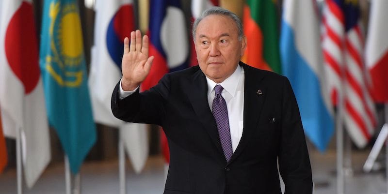 Nursultan Nazarbayev, presidente del Kazakistan.(EMMANUEL DUNAND / AFP/LaPresse)