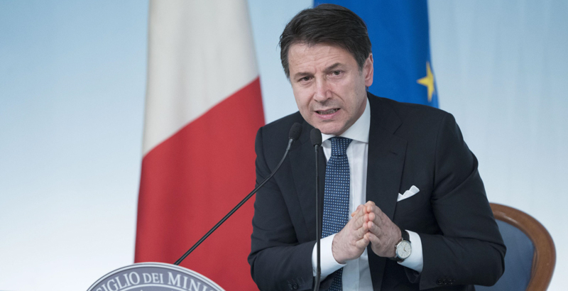 Il presidente del Consiglio Giuseppe Conte. (Ansa/Ufficio Stampa Palazzo Chigi)